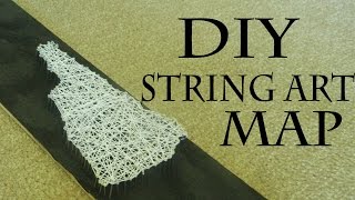 DIY String Art Map Decor