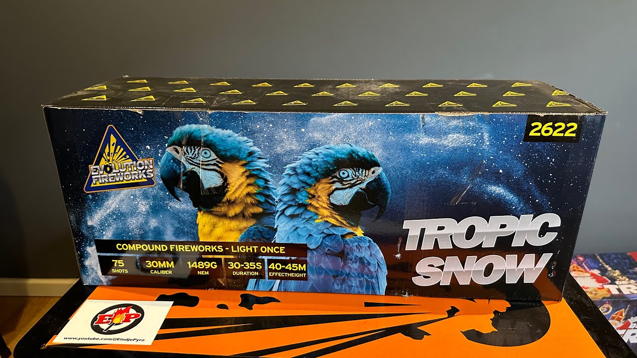 Tropic Snow : Evolution Fireworks : 75 Shots : 30mm : 1.500 Gram : Straatfilm