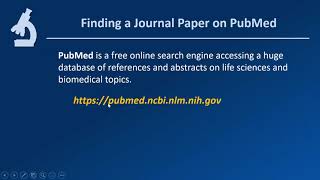 BIOL 107 - Finding a Journal Paper on PubMed & How to Cite it in your Lab Report
