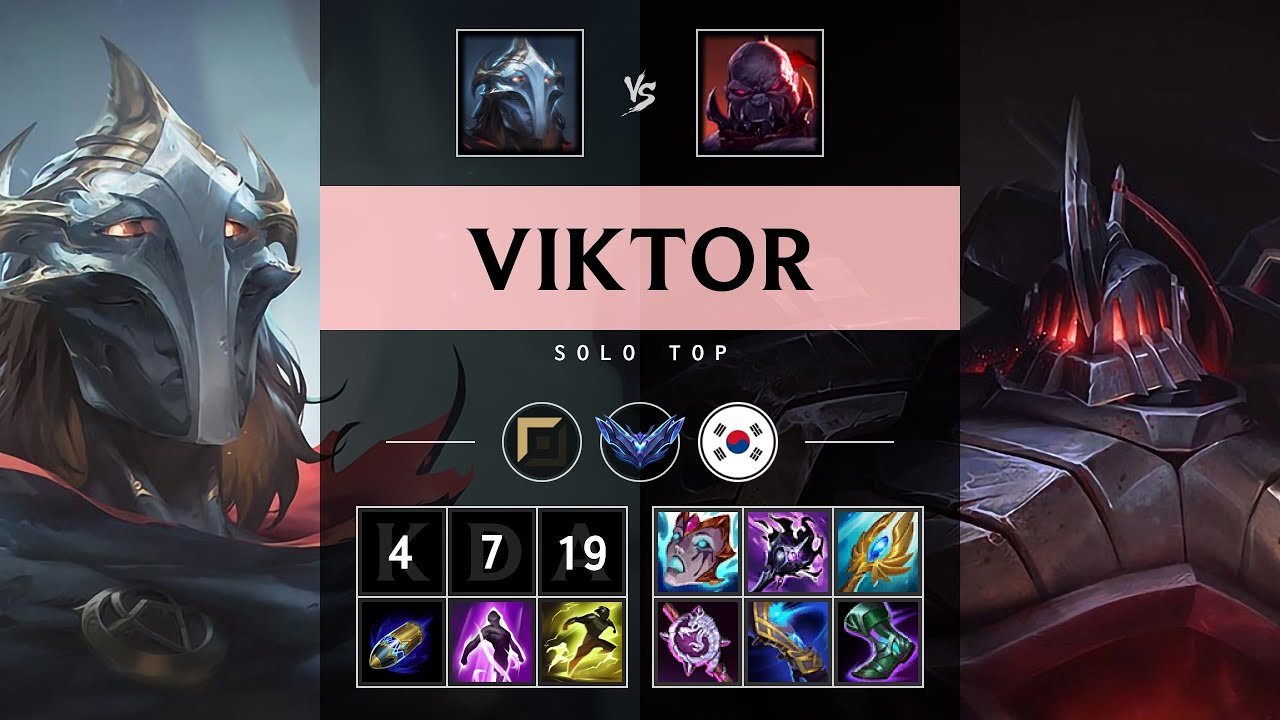Viktor Top vs Sion - KR Diamond Patch 25.13
