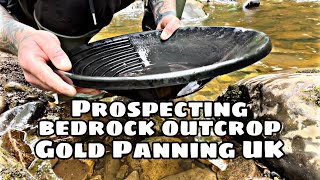 Prospecting for Gold on epic bedrock outcrop Adventure Dream mat Sluice Gold Panning UK