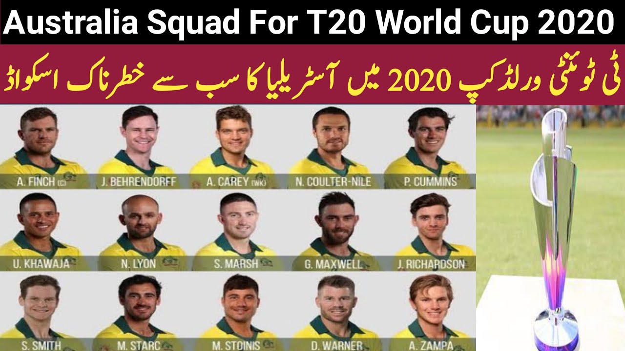 Australia Team full squad for T20 World Cup 2020 | T20 World Cup 2020