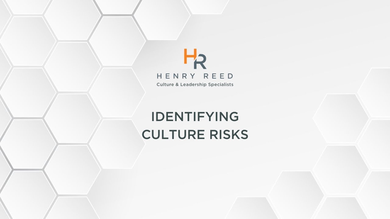 Identifying Culture Risks