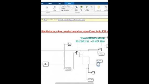 Stabilizing an rotary inverted pendulum using Fuzzy logic, PID, and LQR matlab simulation