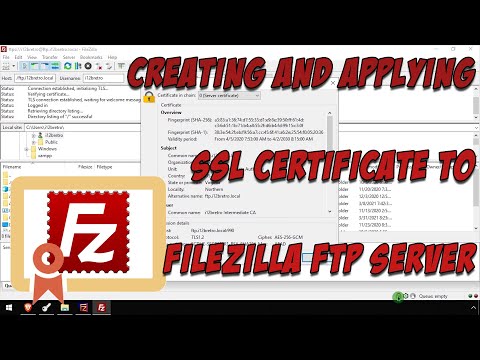 Creating and Applying SSL Certificate to FileZilla FTP Server