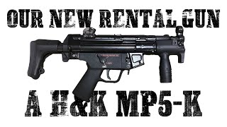 Test firing our newest rental machine gun, a MP5-K chambered in 9mm.