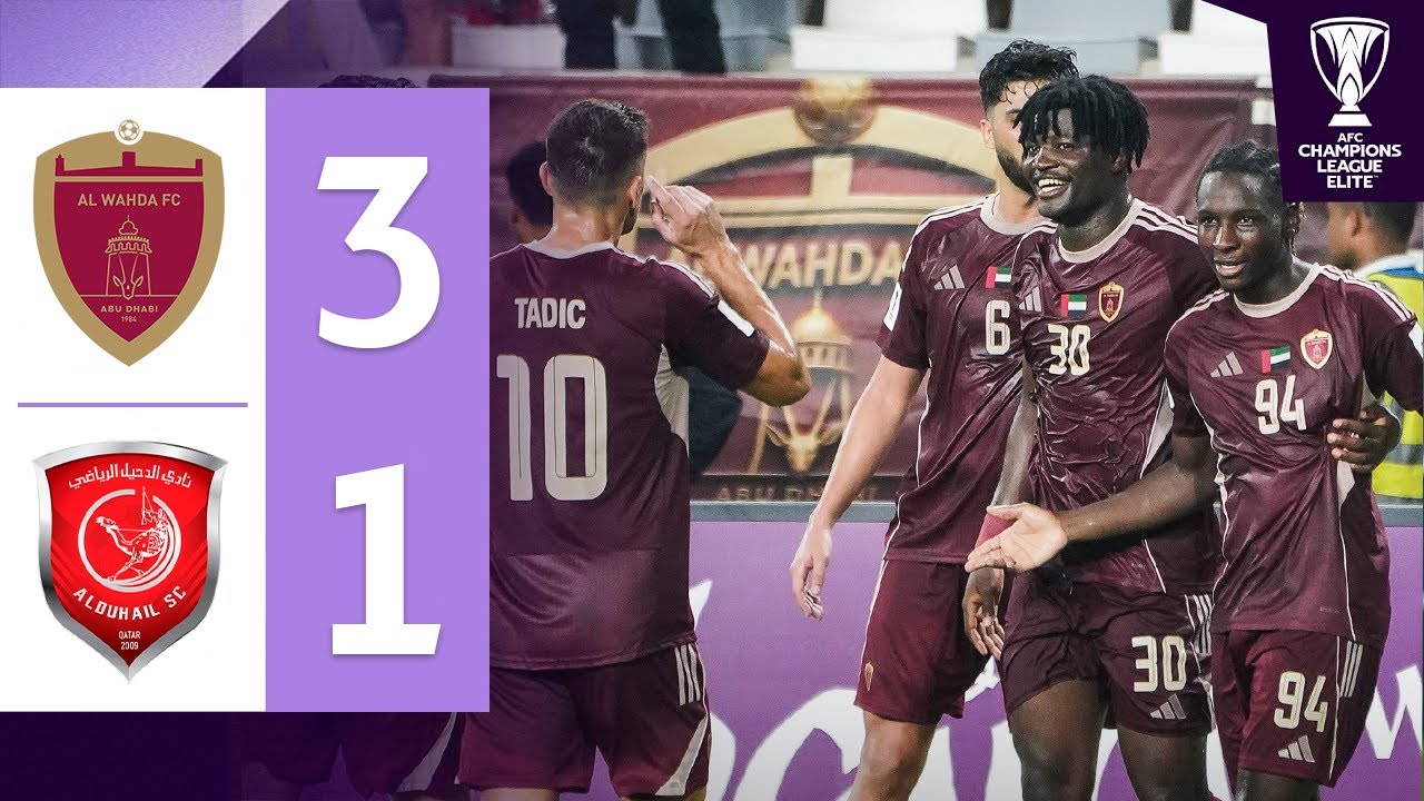 Al-Wahda vs Al Duhail 3-1 Highlights Goals | AFC Champions League Elite ...