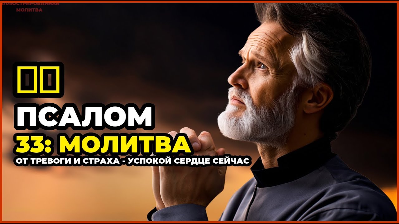 ПСАЛОМ 33: МОЛИТВА от ТРЕВОГИ и СТРАХА - успокой СЕРДЦЕ сейчас
