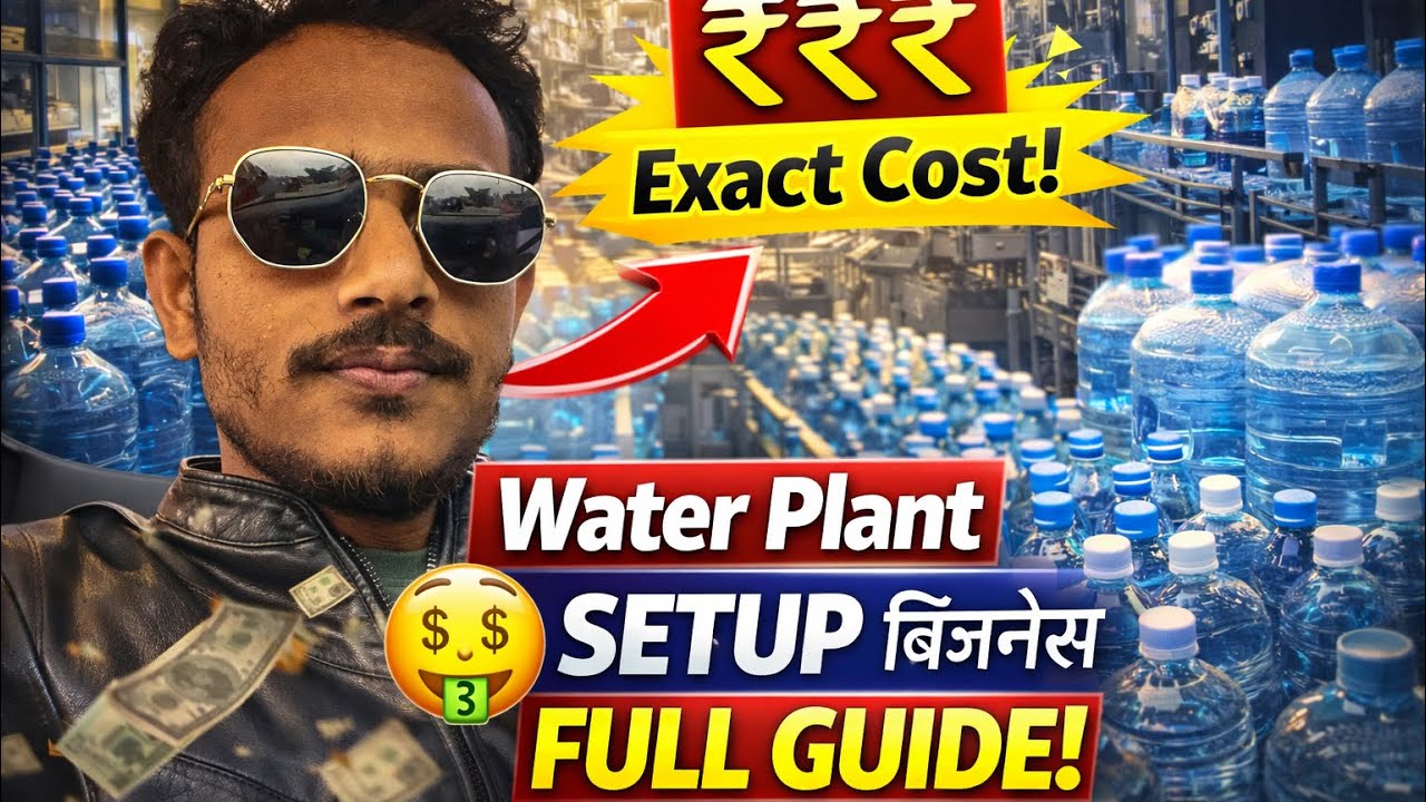 1.	Drinking Water Plant Full Process 😱 | Exact Cost & Profit Explained | Hindi