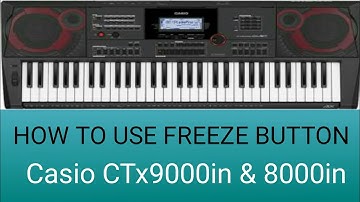 How to use freeze button in casio CTX-9000in and ctx8000in