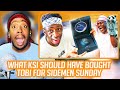 Reaction To WHAT KSI SHOULD HAVE BOUGHT TOBI FOR SIDEMEN SUNDAY