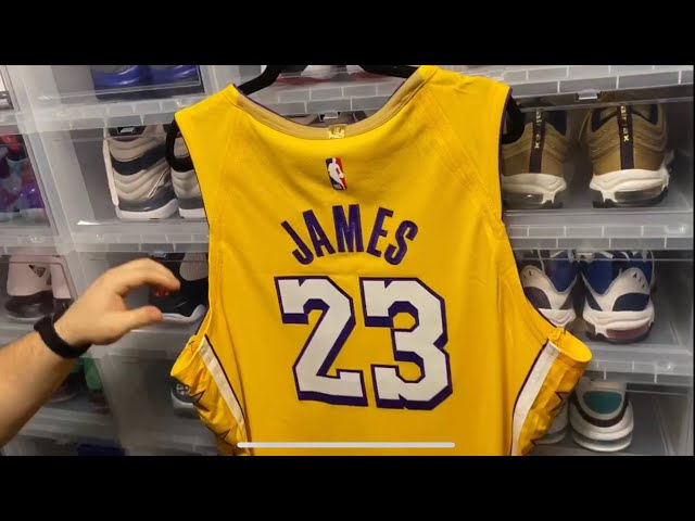 Men's Nike LeBron James Yellow Los Angeles Lakers 2019/20 Finished Authentic Jersey - City Edition