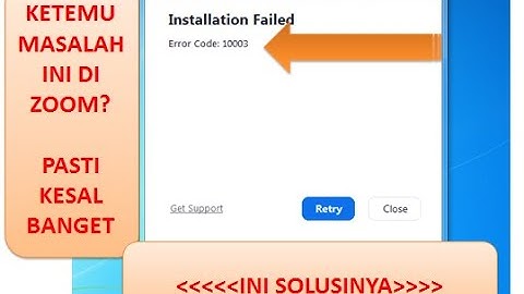 CARA MENGATASI MASALAH ZOOM ERROR 10003