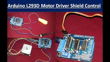 (Demo) Control Stepper Motor with Arduino L293D Motor Driver Shield Control
