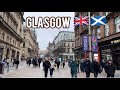 Glasgow scotland  walking tour uk  4k february 11 2024