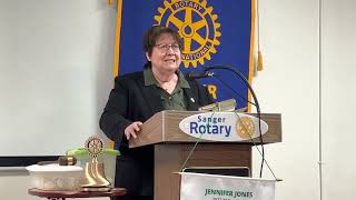 Fresno County Sheriff Mims speaks to Sanger Rotary 12.16.22