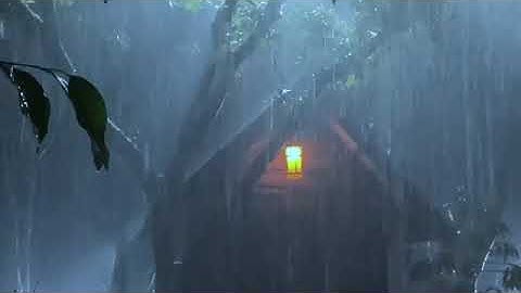 Ngủ Cực Ngon với âm thanh tiếng mưa rơi và sấm sét NHƯ THẬT 100 「 Nhạc thư giãn