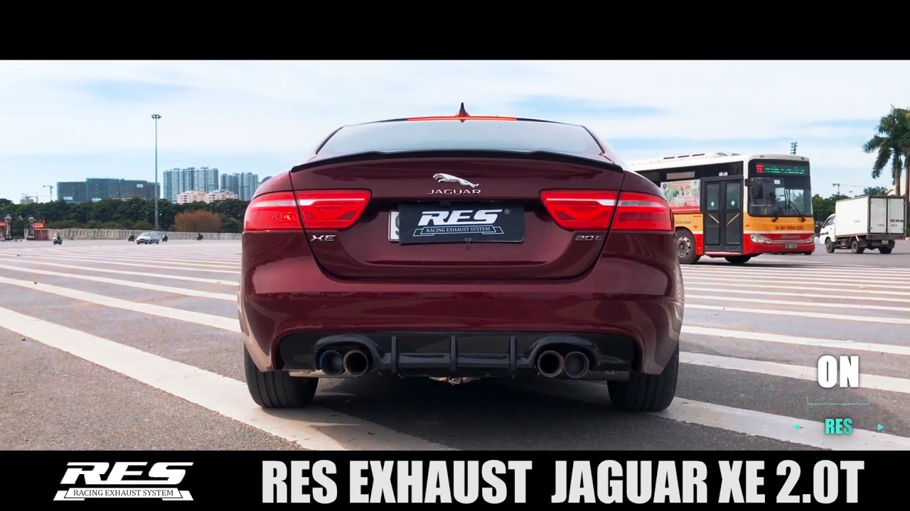 Jaguar XE 2.0T RES Racing Exhaust Systems Valve Exhaust YouTube