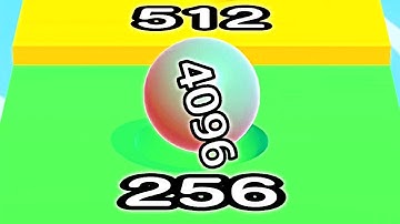 Ball Run Infinity Number Up To (128M, 256M, 512M, 1024M) ! All Levels Gameplay Part 100 android, ios