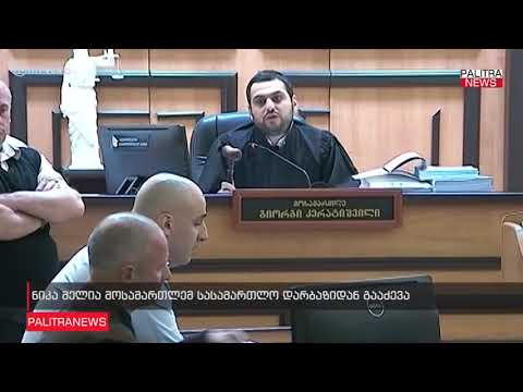 ნიკა მელია მოსამართლემ სასამართლო დარბაზიდან გააძევა