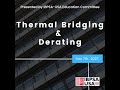 Thermal bridging and derating