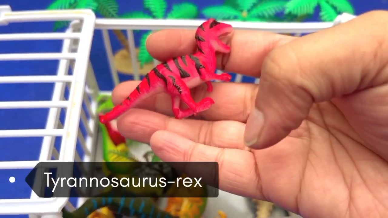 Hunting found Jurassic world Dinosaur cage dinosaur toys in a Cage New Dinosaur collection