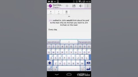 Bookwriter -  Immersive Mode