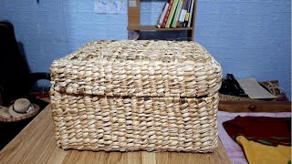 Banana Stem Diy Handmade Storage Box From Dried Banana Fiber Eco-Friendly Organizer Idea