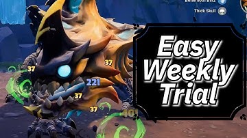 Thunderdeep Drask trial, easy weekly marks, Dauntless Trial