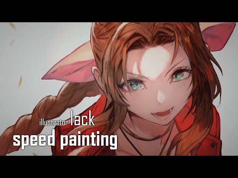 Ff7r エアリスのイラスト制作動画 Illustration Making イラスト メイキング Youtube