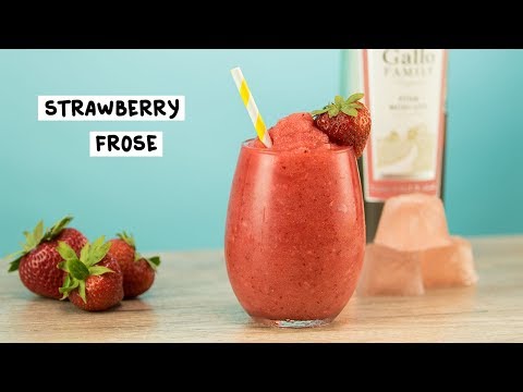 strawberry-frosé