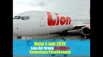 Mulai 5 Juni 2020, Lion Air Group Hentikan Sementara Penerbangan