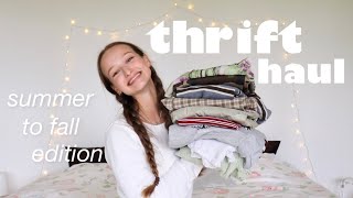 Thrift with me for back to school + HUGE try-on haul!