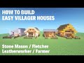 [Minecraft] How To Build Easy Villager Houses 2
