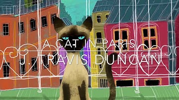 A Cat In Paris by J. Travis Duncan | Digital Illustration | Time Lapse | Procreate App on iPad Pro