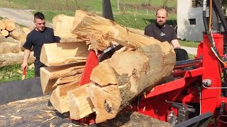 10 Extreme Fast Homemade Firewood Processing Machines, Amazing Wood Splitting Cutting Machine