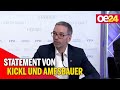 FPÖ: Herbert Kickl und Hannes Amesbauer zur Asyl-Politik