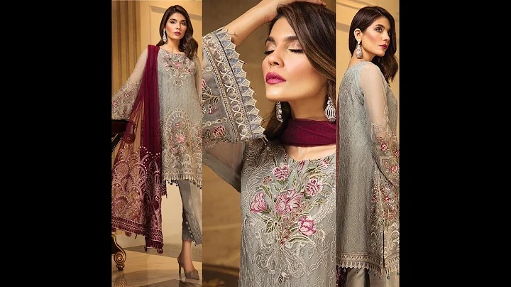 Chiffon Heavy Embroidered Wedding dress | Pakistani Clothing online
