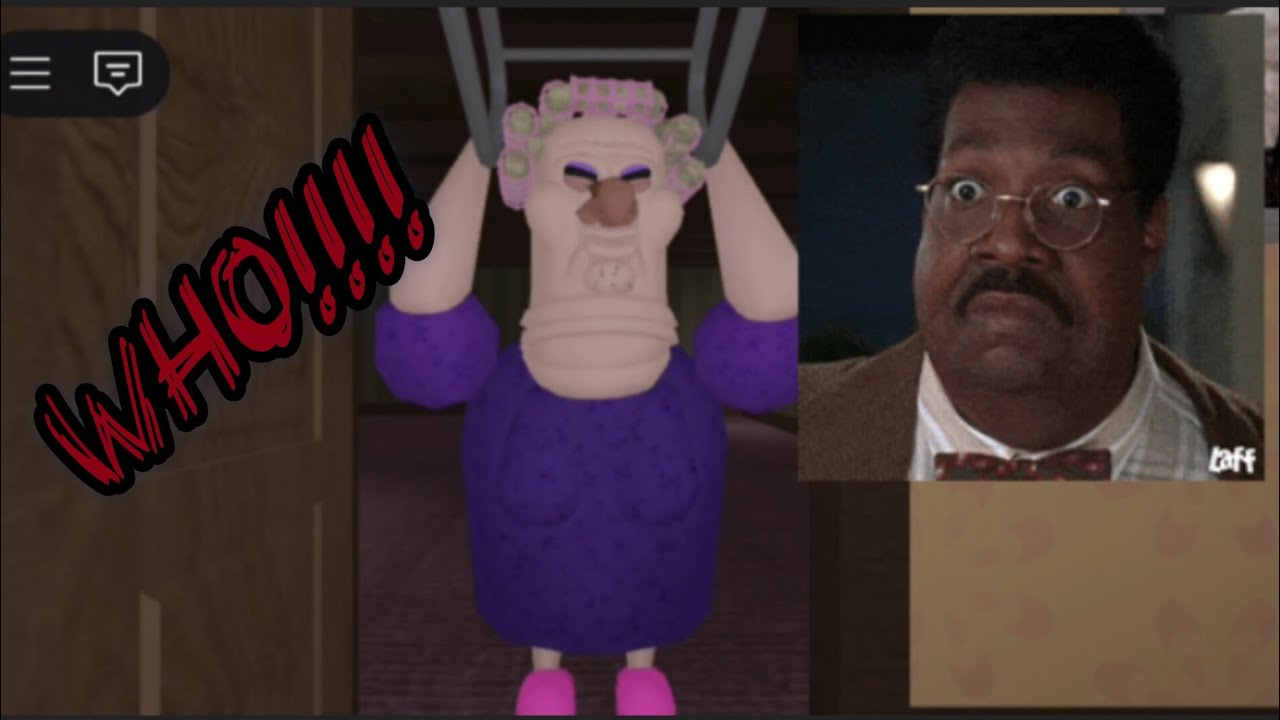 I'm running away from the crazy granny.