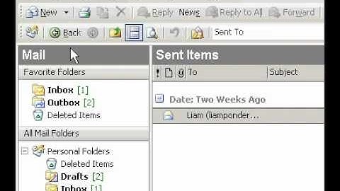 Microsoft Office Outlook 2003 Delete a Search Folder