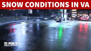 Snow falls in Virginia early Friday | FOX 5 DC