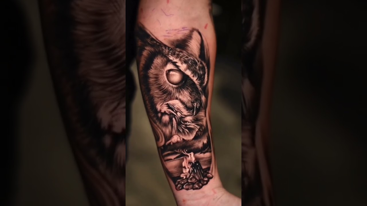 🦉 How Cool Is This Owl Forearm Tattol By Bradktattoo 