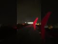 Rainy takeoff from Heathrow Runway 09R #swissairlines
