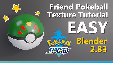 How to create a Friend Pokeball Texture in Blender