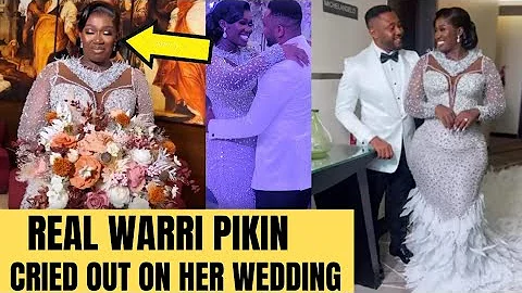 Realwarripikin seen IN t€ars as she finally had her dream wedding 💒