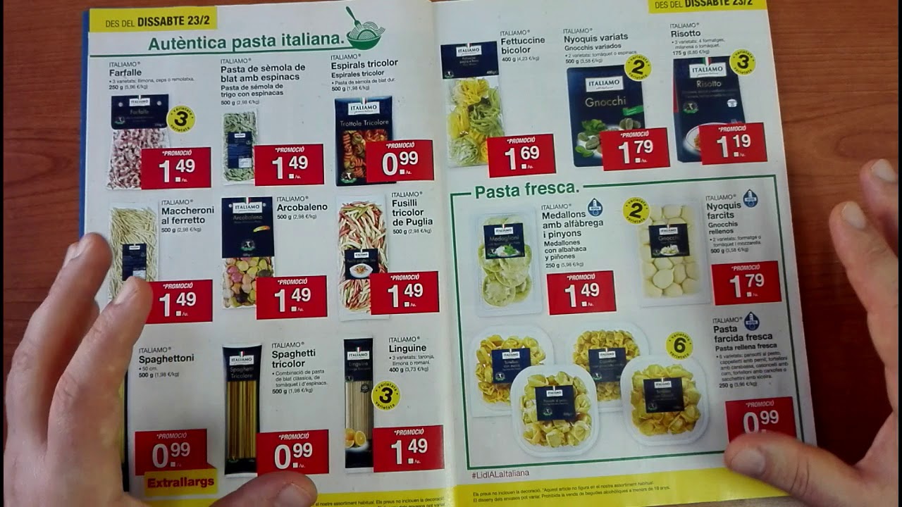 ☆ DOLOR DE PANZA ESPAÑOL para la SEMANA ITALIANA de LIDL - YouTube