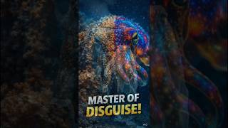 Master of Disguise! Cuttlefish Secrets 😱🦑#cuttlefish #shorts #facts #animals #wildlife