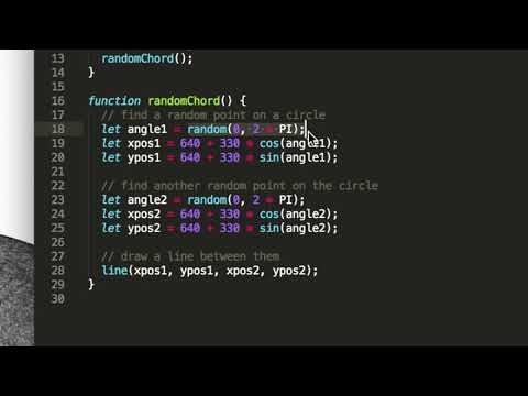 Generative art code artefact