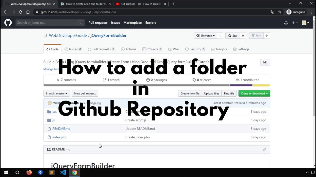 GITHUB how to add to repository. GITHUB interface. How to download folder from GITHUB. Numbered folders in GITHUB repository.