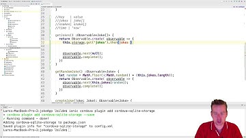 Ionic Mobile Apps | S2P17 | Using key|value pairs for getting and saving the joke array